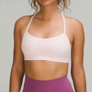 Lululemon Flow Y Bra Nulu Light Support in Strawberry Milk